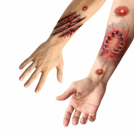 Halloween Nep Tattoos Wonden van Fiestas Guirca koop je bij Partywinkel