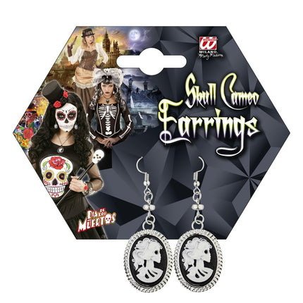 Halloween Oorbellen Schedel van Widmann koop je bij Partywinkel