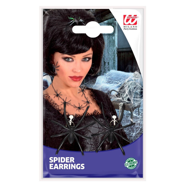Halloween Oorbellen Spinnen van Widmann koop je bij Partywinkel