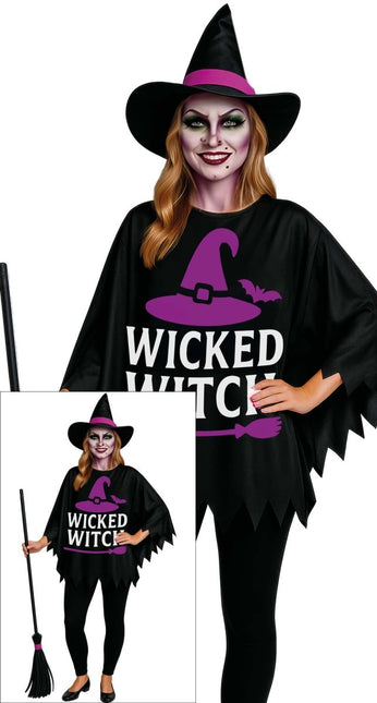 Halloween Poncho Dames Goede Geks van Fiestas Guirca koop je bij Partywinkel