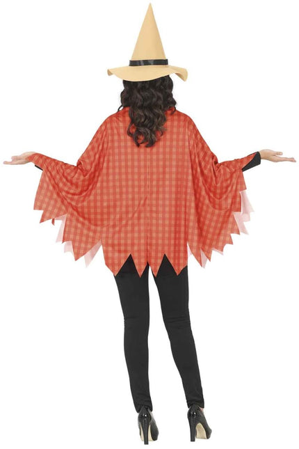 Halloween Poncho Dames Vogelverschrikker van Fiestas Guirca koop je bij Partywinkel