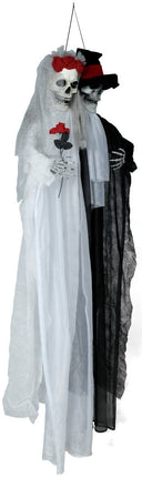 Halloween Pop Bruidspaar Met Licht En Geluid 1,85m van Fiestas Guirca koop je bij Partywinkel