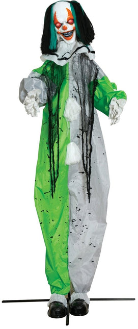Halloween Pop Clown Met Licht, Geluid En Beweging 2,55m van Fiestas Guirca koop je bij Partywinkel