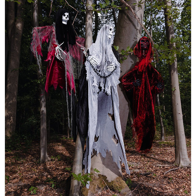 Halloween Pop Grijs Skelet 180cm van Boland koop je bij Partywinkel