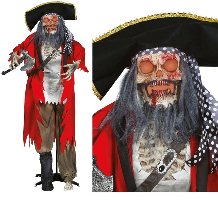 Halloween Pop Piraat Met Licht, Geluid En Beweging 1,9m - Partywinkel - 8434077248584