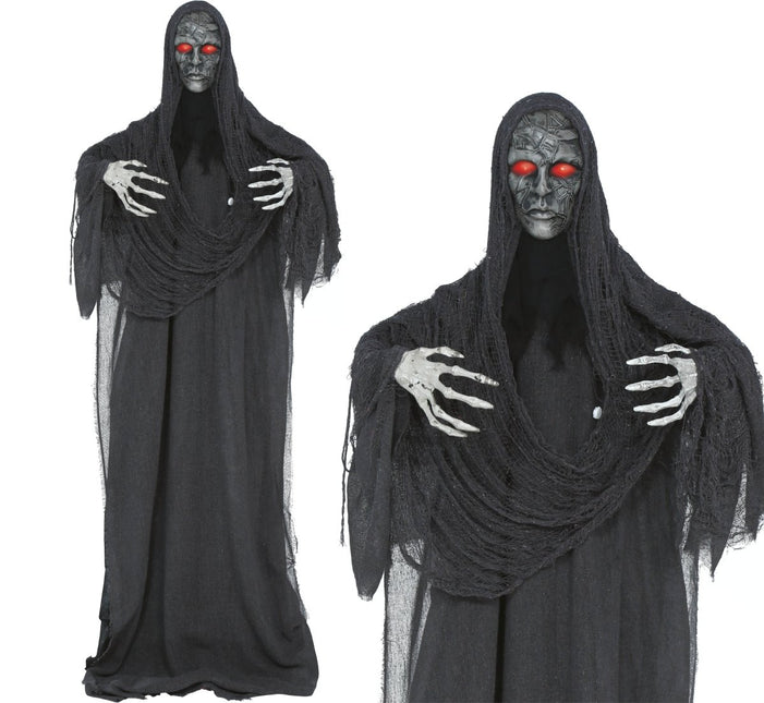 Halloween Pop Vrouwelijke Geest Met Licht, Geluid En Beweging 1,75m van Fiestas Guirca koop je bij Partywinkel