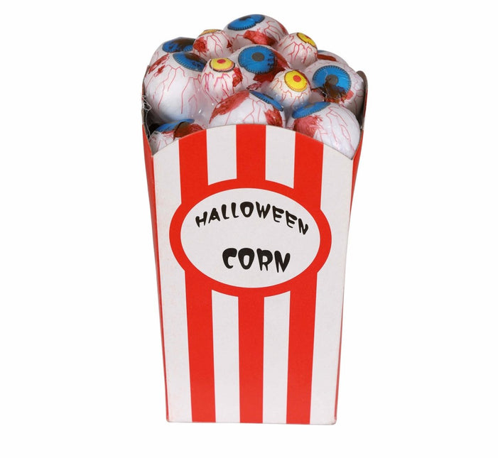 Halloween Popcorn Bakje Oogballen 16cm van Fiestas Guirca koop je bij Partywinkel