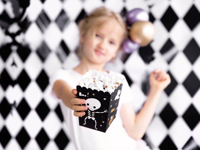 Halloween Popcorn Bakjes 12,5cm 6st van Partydeco koop je bij Partywinkel