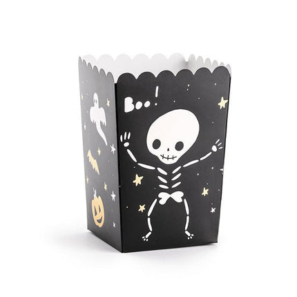 Halloween Popcorn Bakjes 12,5cm 6st van Partydeco koop je bij Partywinkel