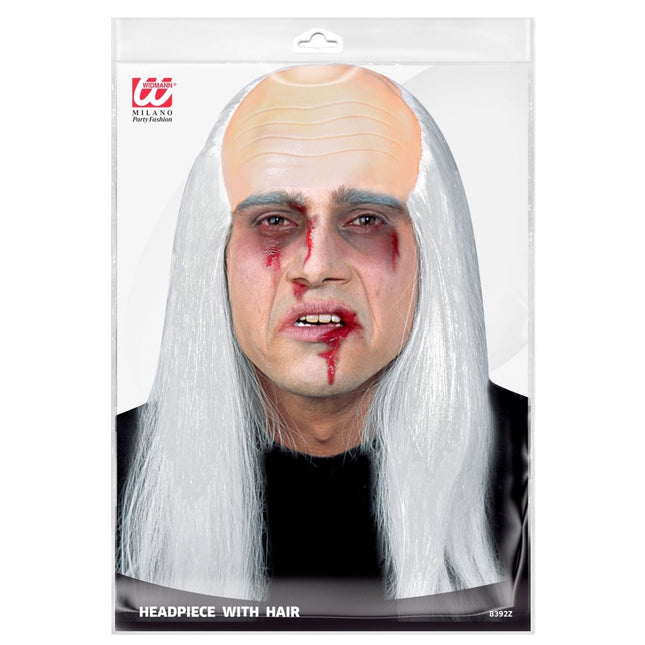 Halloween Pruik Kale Kop van Widmann koop je bij Partywinkel