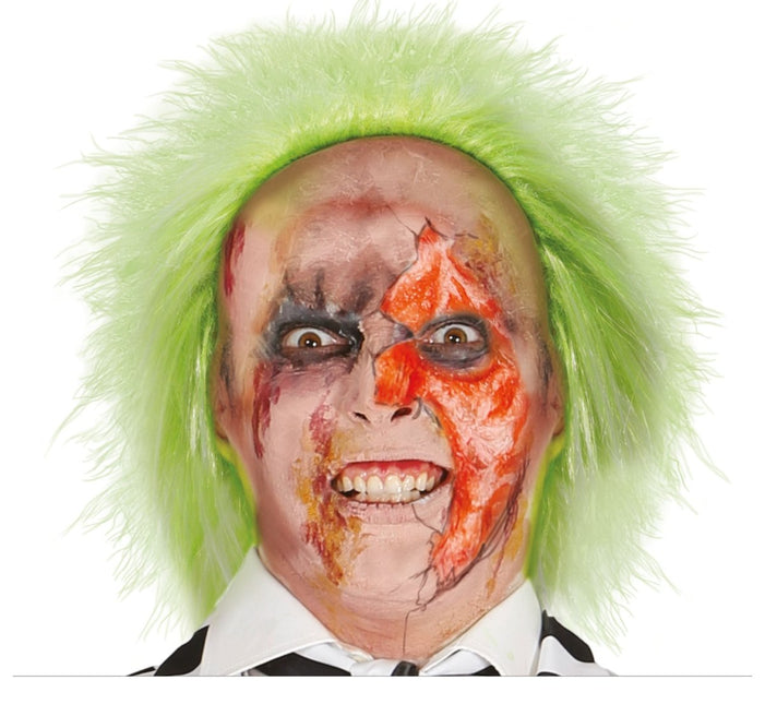 Halloween Pruik Lime Groen - Partywinkel - 8434077480847