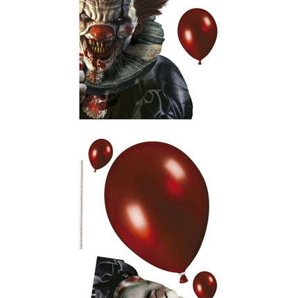 Halloween Raamdecoratie Stickers Clown van Fiestas Guirca koop je bij Partywinkel