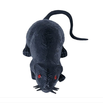 Halloween Rat Zwart 15cm van Fiestas Guirca koop je bij Partywinkel