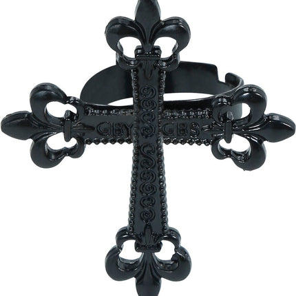 Halloween Ring Gotisch Kruis 4cm van Fiestas Guirca koop je bij Partywinkel