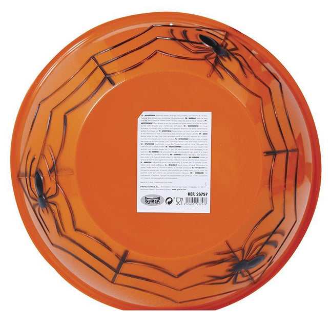 Halloween Schaal Oranje 27x9cm van Fiestas Guirca koop je bij Partywinkel