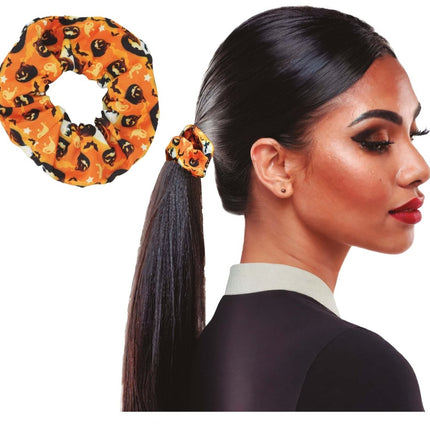 Halloween Scrunchie Pompoen - Partywinkel - 8434077190975