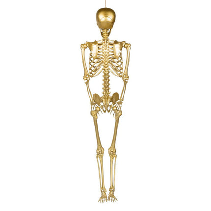 Halloween Skelet Goud 1,6m van Boland koop je bij Partywinkel