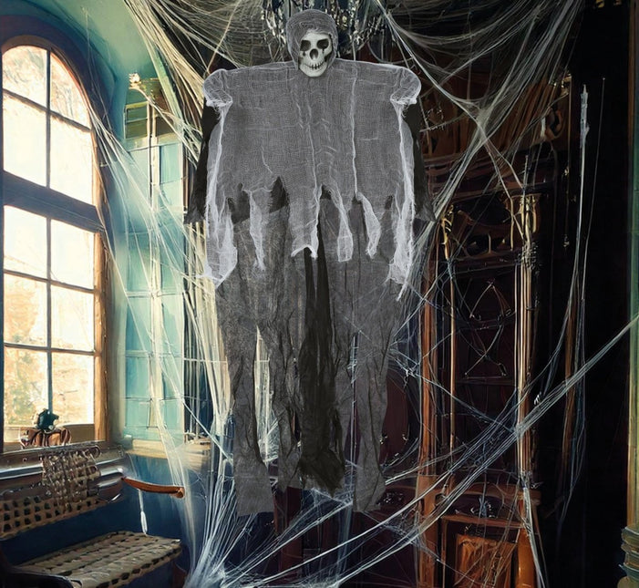 Halloween Skelet Grijs Skelet 90cm van Fiestas Guirca koop je bij Partywinkel
