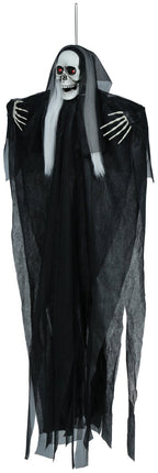 Halloween Skelet Hangend Met Licht, Geluid En Beweging 1,05m van Fiestas Guirca koop je bij Partywinkel