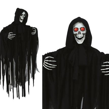 Halloween Skelet Hangend Met Licht, Geluid En Beweging 90cm van Fiestas Guirca koop je bij Partywinkel