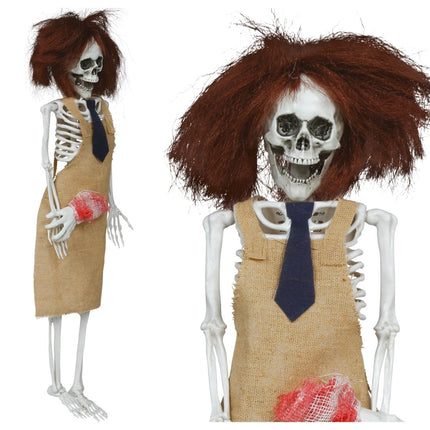 Halloween Skelet Hangend Met Schort 40cm van Fiestas Guirca koop je bij Partywinkel