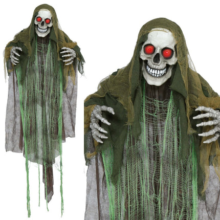 Halloween Skelet Met Licht, Geluid En Beweging 1,65m van Fiestas Guirca koop je bij Partywinkel