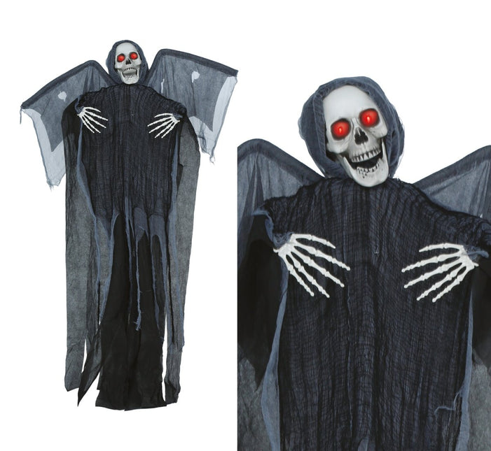 Halloween Skelet Met Licht, Geluid En Beweging 1,7m van Fiestas Guirca koop je bij Partywinkel