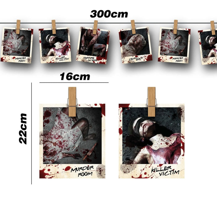 Halloween Slinger Misdaad Foto'S 2,74m - Partywinkel - 8434077268742