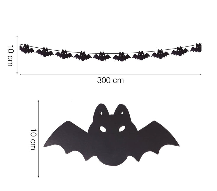 Halloween Slinger Vleermuis 3m van Fiestas Guirca koop je bij Partywinkel