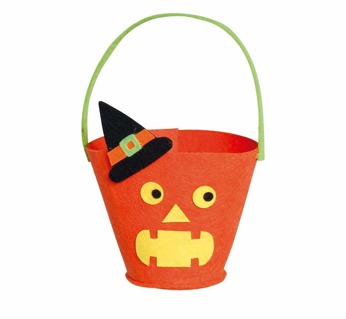 Halloween Snoep Emmer Pompoen 20cm van Fiestas Guirca koop je bij Partywinkel