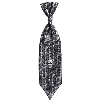 Halloween Stropdas Skelet Metallic van Widmann koop je bij Partywinkel