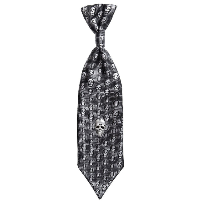 Halloween Stropdas Skelet Metallic van Widmann koop je bij Partywinkel