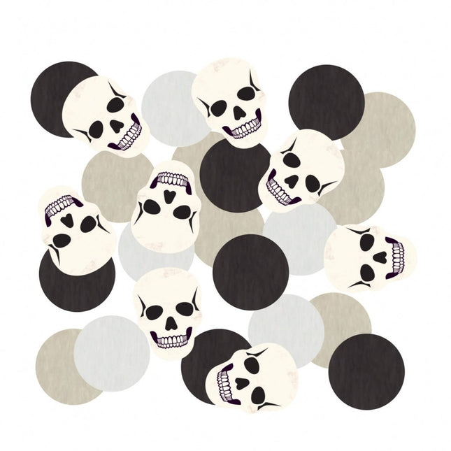 Halloween Tafeldecoratie Doodshoofd 14g van Riethmueller koop je bij Partywinkel