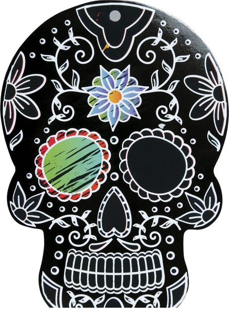 Halloween Tafeldecoratie Zwart Mexicaanse Silhouetten 12cm 6st - Partywinkel - 8434077315095