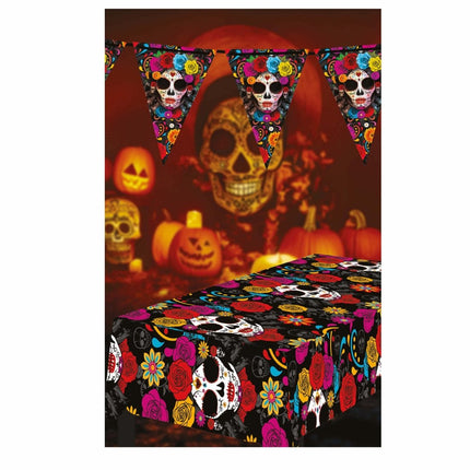 Halloween Tafelkleed Bloemen 2,74m van Fiestas Guirca koop je bij Partywinkel