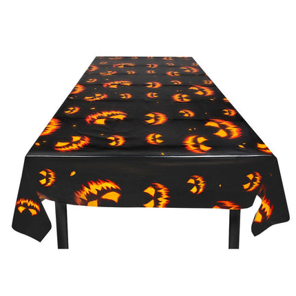 Halloween Tafelkleed Creepy Pumpkin 1,8m van Boland koop je bij Partywinkel