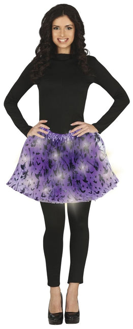 Halloween Tutu Dames Met Licht 40cm - Partywinkel - 8434077190968