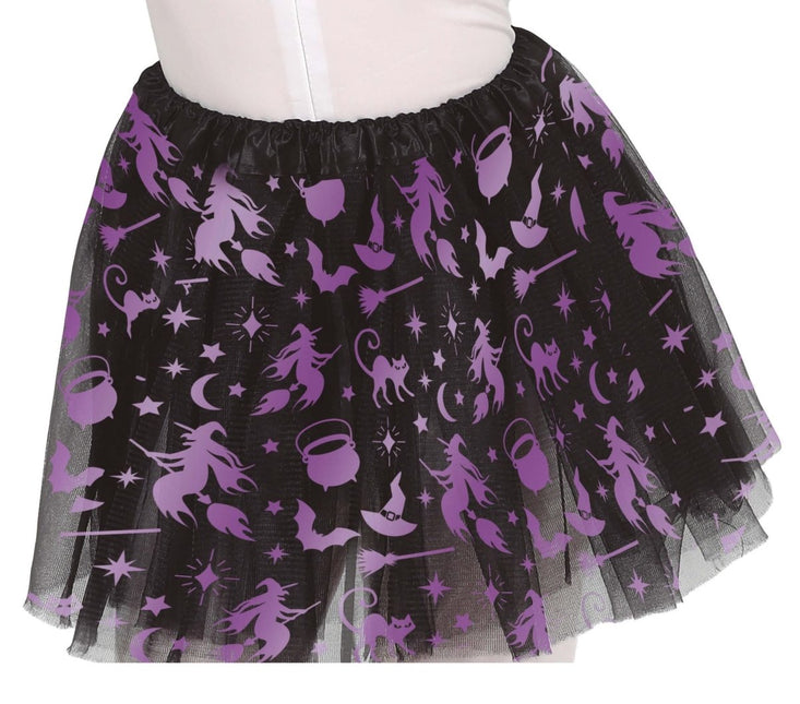 Halloween Tutu Meisje Heks 30cm - Partywinkel - 8434077190920