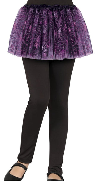 Halloween Tutu Paars Spinnen - Partywinkel - 8434077177976