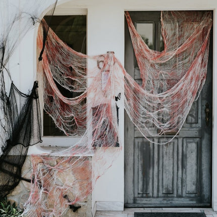 Halloween Wanddecoratie Bloederig Net - Partywinkel - 5904555044807