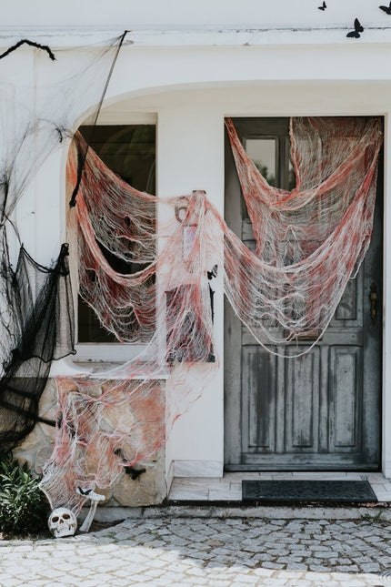 Halloween Wanddecoratie Bloederig Net - Partywinkel - 5904555044807