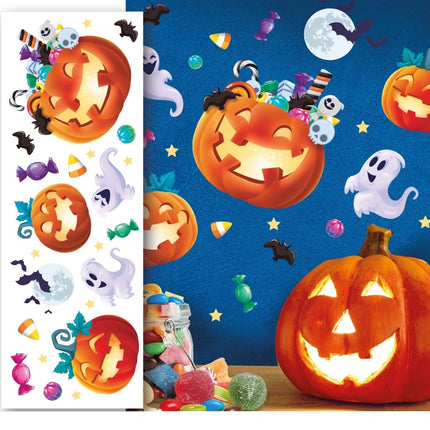 Halloween Wanddecoratie Stickers 23 delig - Partywinkel - 8434077262047