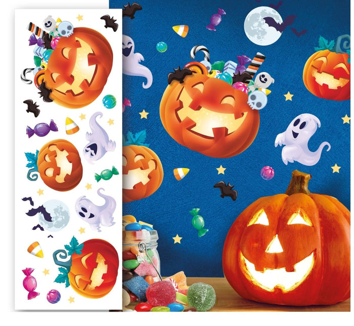 Halloween Wanddecoratie Stickers 23 delig - Partywinkel - 8434077262047