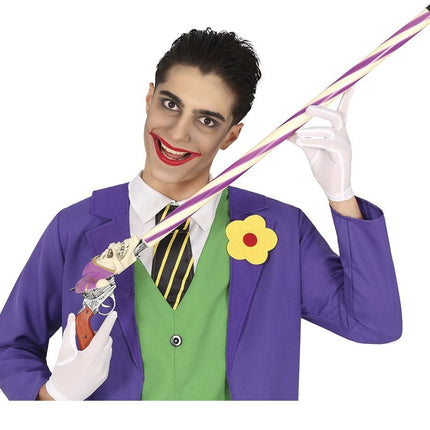 Halloween Wandelstok Joker 90cm van Fiestas Guirca koop je bij Partywinkel