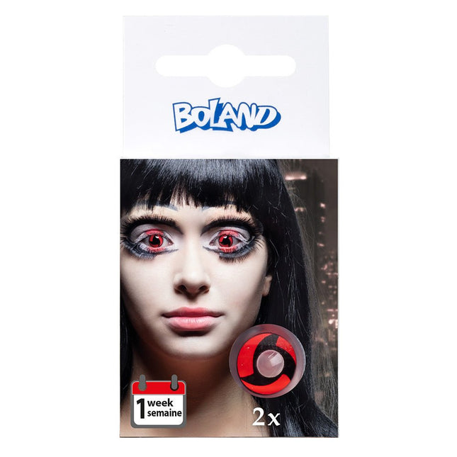 Halloween Weeklenzen Mangekyou van Boland koop je bij Partywinkel