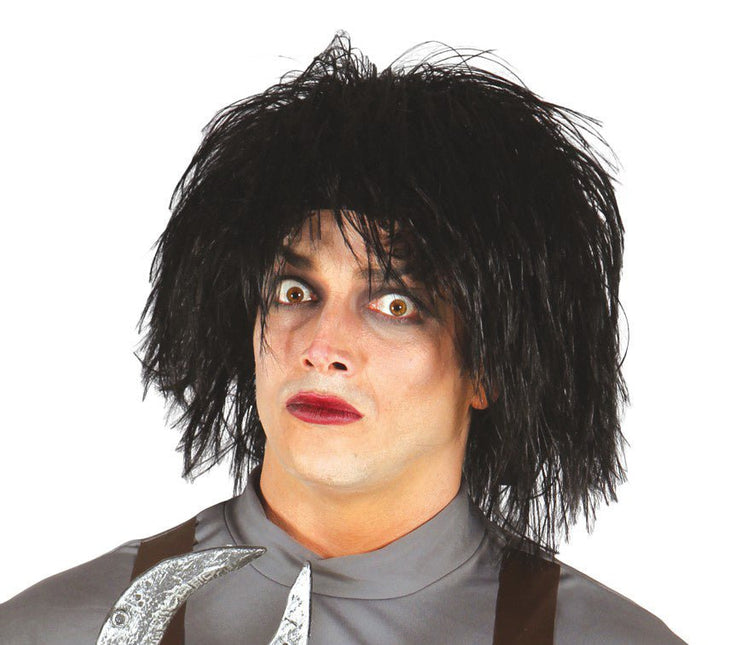 Halloween Zwarte Pruik van Fiestas Guirca koop je bij Partywinkel