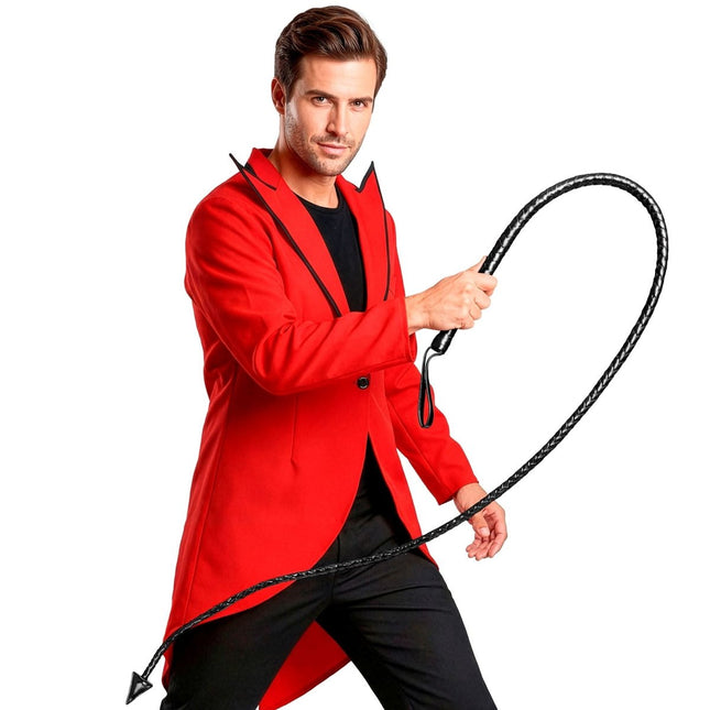 Halloween Zweep Zwart Duivel 1,8m van Widmann koop je bij Partywinkel