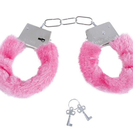 Handboeien Roze Fluweel van Fiestas Guirca koop je bij Partywinkel