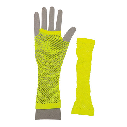 Handschoen Visnet Neon Geel van Fiestas Guirca koop je bij Partywinkel