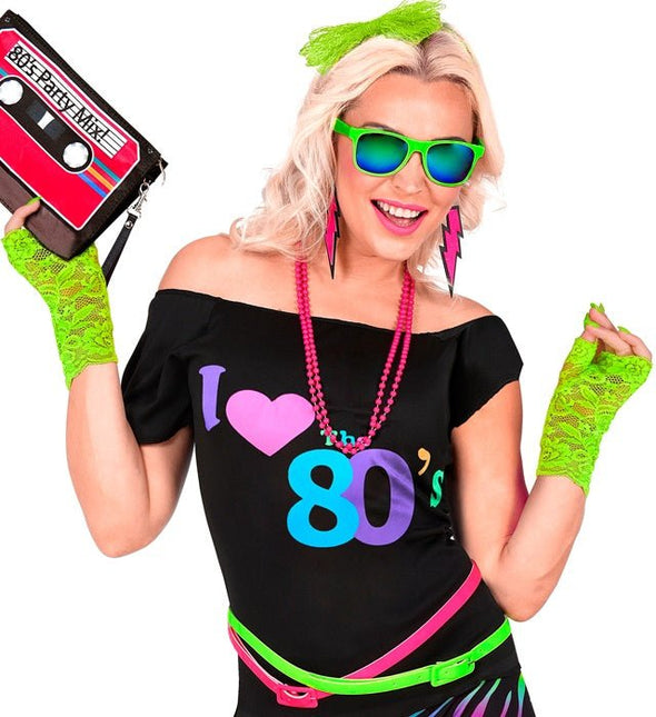 Handschoenen Neon Groen Kant van Widmann koop je bij Partywinkel